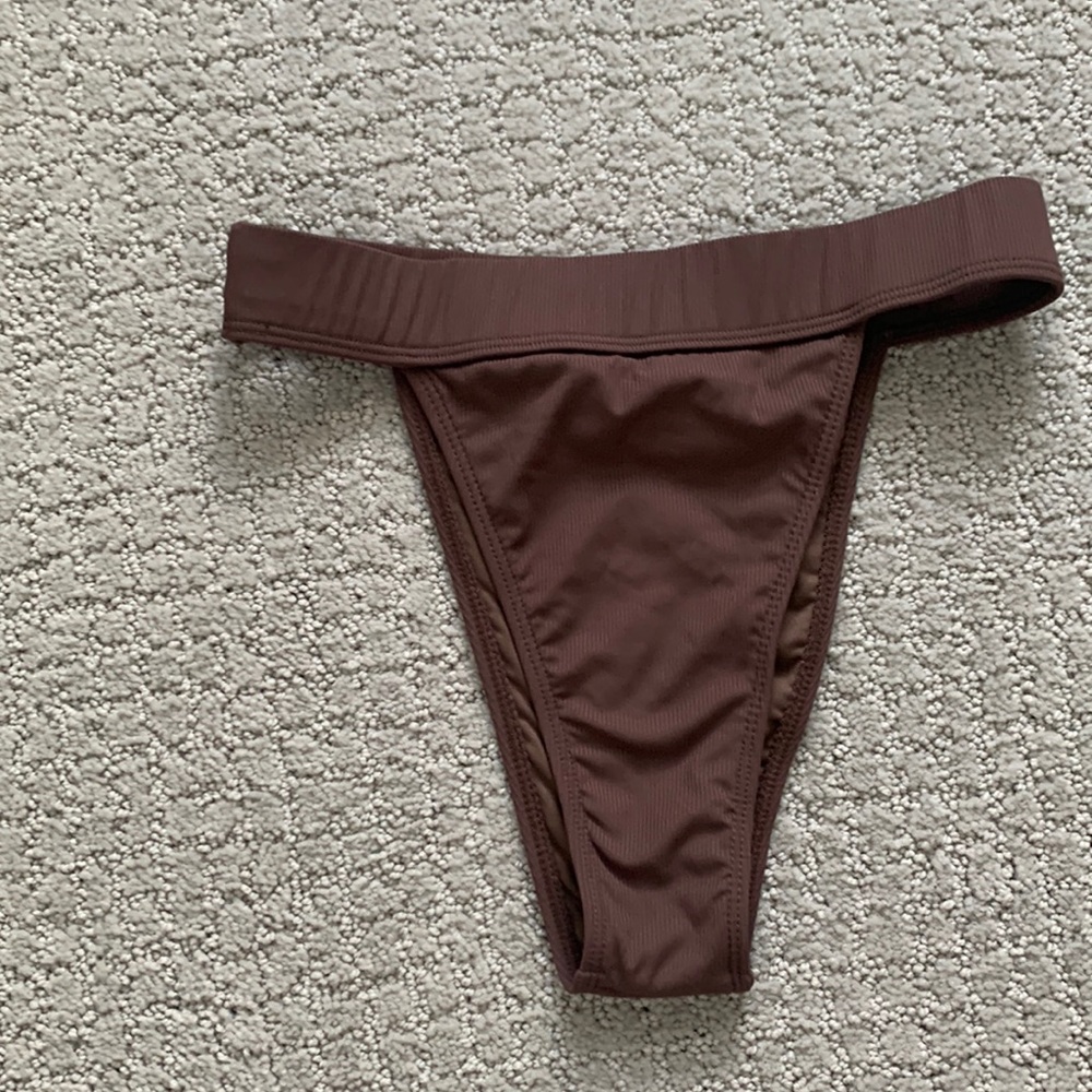 Iconswim Brown high waist bikini bottom Small